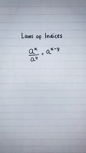 Understanding the Laws of Indices in Maths