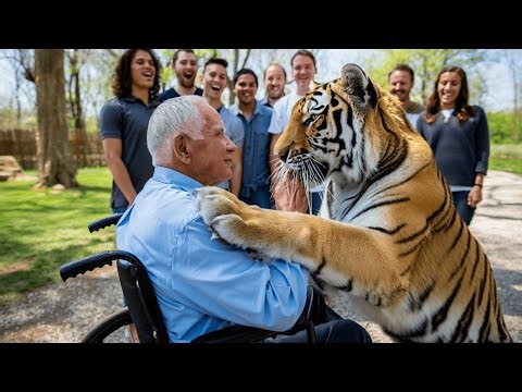 Man in a Wheelchair Reunites With Tiger He Saved—The Moment Will Break Your Heart!