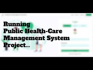 How to run Public Health Record Management System locally | MERN Stack Web App
