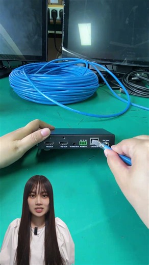 This 100m HDMI extender delivers uncompressed black-screen-free 4K@60 video, supporting HDMI 2.0