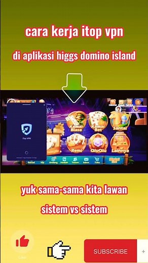 CARA KERJA ITOP VPN DI APLIKASI HIGGS DOMINO ISLAND#SHORTS