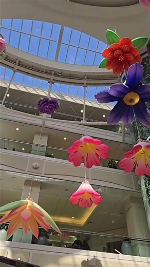 Hanging flowers in metrotown