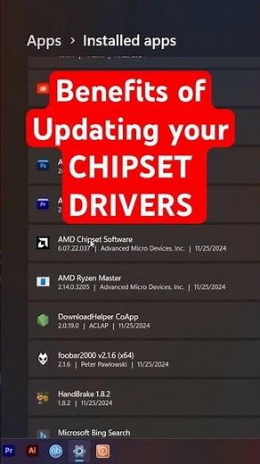 Why you need to Update your Chipset Drivers regularly #windows #hardwareupgrades #homepc