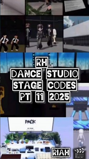 Rh dance studio stage codes pt 12 2025 #rhdancestudio #roblox #kpop