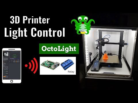 Remote controlled 3D Printer Lights using Octolight plugin for Octoprint