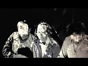 Yoo-hoo! The Three Stooges get pied in the face
