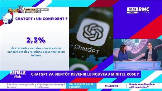 On n'arrête pas le progrès : ChatGPT va bientôt devenir le nouveau minitel rose ? - 15/10