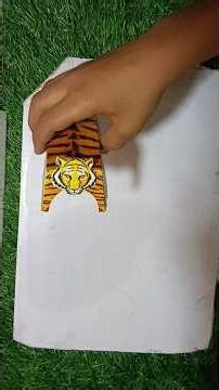 “Amazing Tiger Craft 🐯 | Easy DIY Tiger Making at Home”#Shorts☺️
