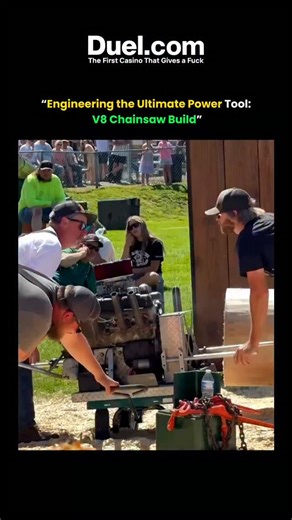 The Curious Core on Instagram: "Ever wondered what happens when you put a V8 engine on a chainsaw? In this video, we take the concept of “overpowered tools” to a whole new level. From fabrication to first start-up, this build is pure mechanical madness.  Engine: V8 (specify if known)  Custom frame, exhaust, and chain system  Stay till the end for the first test run — you won’t believe the sound!"