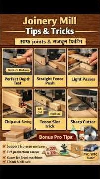 double beeding joinery mill tips & trick# carpenter# wood# woodencutting#trick#tip#virelvideo