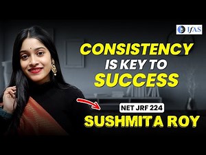 CSIR NET Mathematics Topper Interview - June 2024 with Sushmita Roy | IFAS