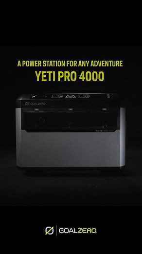 Silent, zero-emission, and reliable as the sun, get the power you need, whenever you need it with the Yeti PRO 4000 Power Station. | Goal Zero
