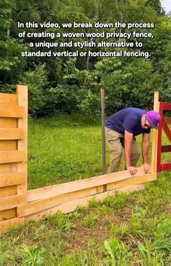 DIY Basketweave Wood Fence: Low Cost, High Style