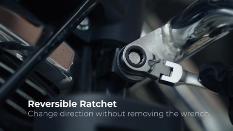 toolant 12pcs Metirc Ratcheting Wrench Set, Flex-Head Ratchet Combination Wrench Sets with Switch Design, 8-19mm, 90-Tooth and 4° Swing, 12PCS with Storage Tray