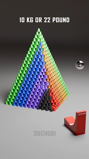 44K views · 768 reactions | Wow 2486 Colorful Frustum Pyramid Structure Satisfying Demolition #satisfying #animation #blender #reels | 3D Chobi | Facebook