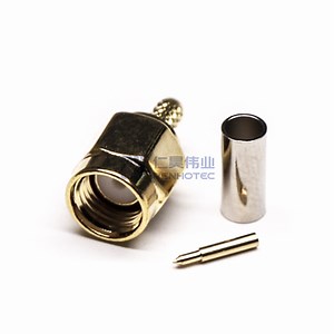 [Hot Item] SMA Male Connector Plug Straight 0-6g SMA RF Crimp for Rg178 Rg316 Rg174