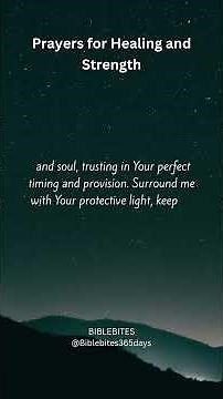 Prayers for Healing and Strength#PrayersForHealing #StrengthAndFaith #SpiritualHealing