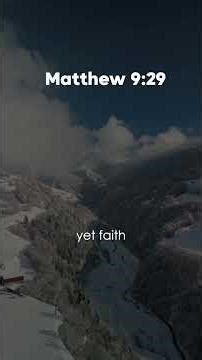 Matthew 9:29 Prayer for Faith, Healing & Miracles