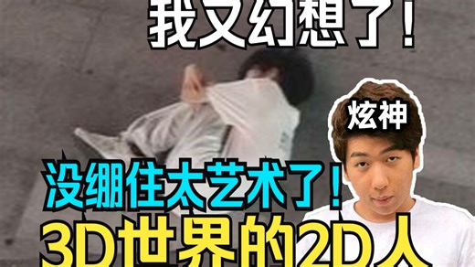 【炫神】看我又幻想了最新神作！3D世界的2D人真没绷住！真的太艺术品太神人了！