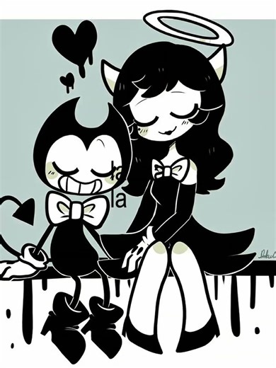 Bendy x alice edit 🖤😈🧖‍♀️🌟🌟🖤🤍