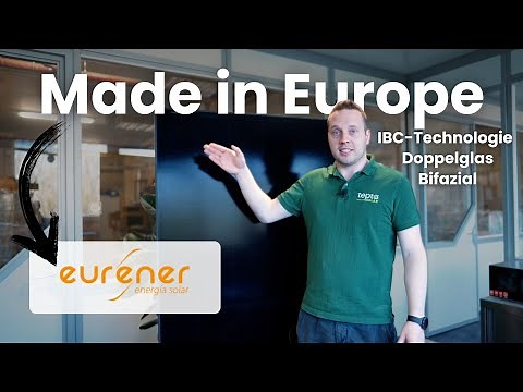 💡 Eurener delivers: European power solar module in elegant black – efficiency meets design!