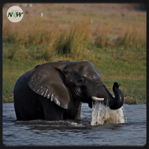 Elephant's underwater swim in botswana evokes memories of the loch ness monster—[Full story in 𝗰𝗼𝗺𝗺𝗲𝗻𝘁]👇 | Wonderful World