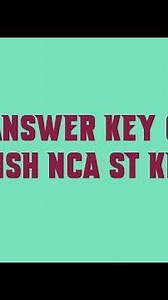KPSC answer key of HSST ENGLISH NCA ST KHSE