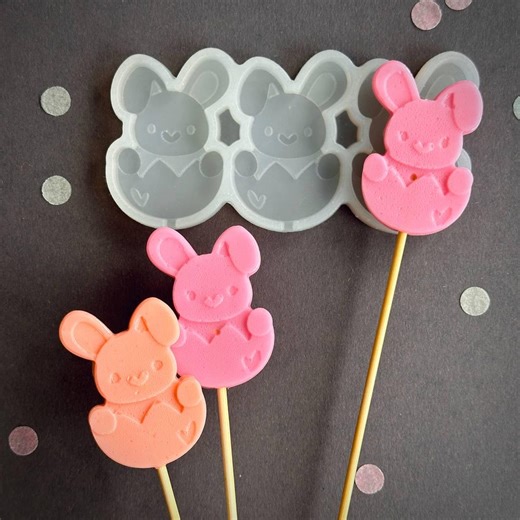 Bunny in Egg Silicone Mold for Bakers – Easter Lollipop Candy Chocolate Mold for Festive Desserts (2,17*1,5in) - Etsy Canada