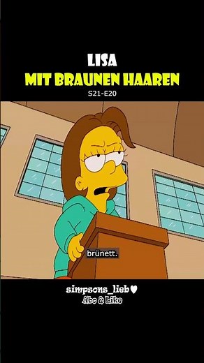 Lisa mit braunen Haaren / S21-F20 / Simpsons / Deutsch