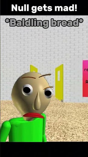 Null Gets Mad! - Short story - [Baldi's basics mod menu] #shorts #funny #gaming #baldisbasics