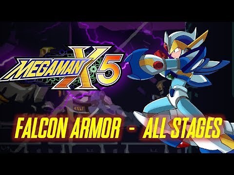 Mega Man X5 - Falcon Armor Playthrough (All Stages) No Damage - Xtreme Mode