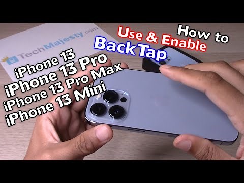 How to Use/Enable Back Tap (Double Tap & Triple Tap) on iPhone 13 / iPhone 13 Pro/13 Pro Max/13 Mini