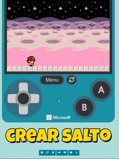 Crea Gravedad y Saltos en Makecode Arcade