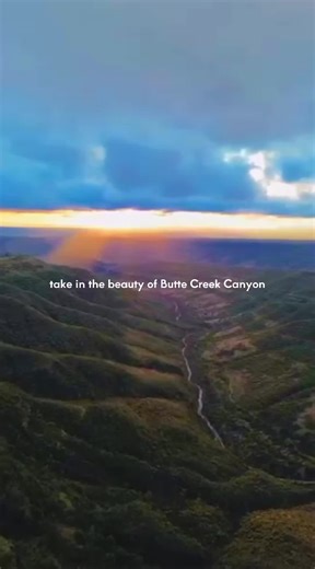 Butte Creek Canyon reveals its true scale and beauty from above, so take a moment to take in the view 🌅✨ Whether you’re dipping your toes into Little Butte Creek at the Honey Run Covered Bridge, enjoying the views at Bille Park, or taking to the skies to take it all in, Butte Creek Canyon is a beauty at every perspective. 🎥 @stacigalla (IG) Explore Butte County | Butte County | Norcal | California | Paradise CA | nature | sunset | drone photography