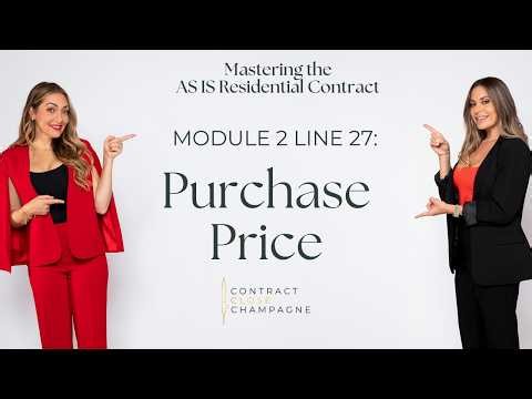 AS-IS Residential Contract: Module 2 Line 27: Purchase Price