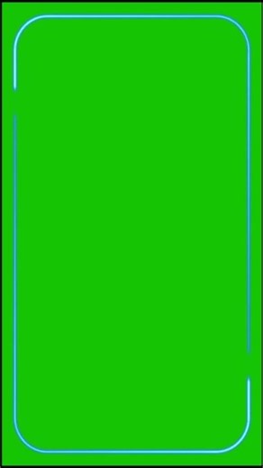 Blue Neon Border Green Screen Overlay Motion Graphics 30fps Copyright Free