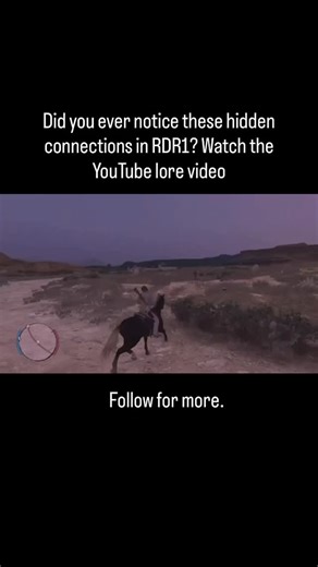 Hamz | Did you ever notice these hidden connections in RDR1? Watch the YouTube lore video—Follow for more. #RDR1 #RedDeadRedemption #RedDeadLore... | Instagram