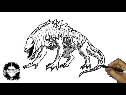 How to Draw SCP-682 - Terrifying Reptilian Creature