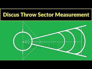 Discus Throw Measurement | discus throw sector marking | discus throw sector measurement