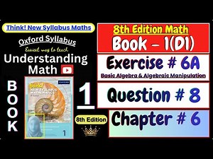 Exercise 6A Question 8 | Chapter 6 | Book 1 (D1) | Think New Syllabus Mathematics 8th Edition