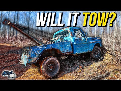 FORGOTTEN 4x4 Ford Tow Truck Goes Off-Road After Decades!