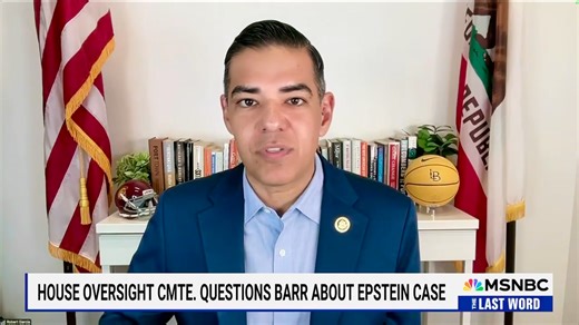 The testimony of Bill Barr and others is important – but what’s most critical is getting the full and complete unredacted Epstein files, that the White House now says they will begin transmitting on Friday. We are going to stop this cover-up. | Congressman Robert Garcia