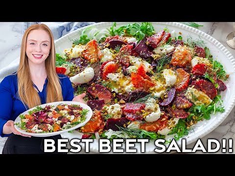 Roasted Beet Salad with Burrata, Citrus, & Fennel | Easy Salad Recipe!