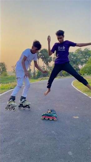 Unique Skating Skills and Techniques You 😇😲 #tiktok #ytshorts #rollerskating #inlineskatingwheels