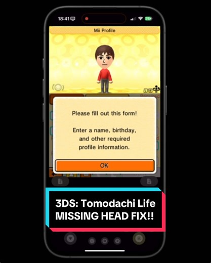 Tomodachi Life Missing Head Fix Tutorial
