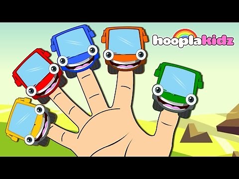 Wheels on the Bus Finger Family | Kids Songs And More | HooplaKidz