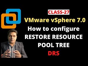 How to configure VMware vSphere Restore Resource pool tree step by step guide ! VMware Training