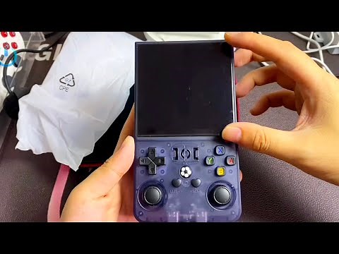 R36Max Handheld Game Console Unboxing and First impressions Review and Test Gameplay