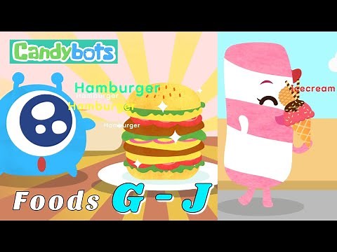 CandyBots Alphabet ABC Phonics - Foods | Alphabet Tracing and Spelling