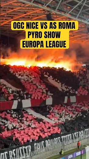 🔥 "Unreal Atmosphere! OGC Nice vs AS Roma | Choreo & Flares Light Up the Stadium" 🔥
